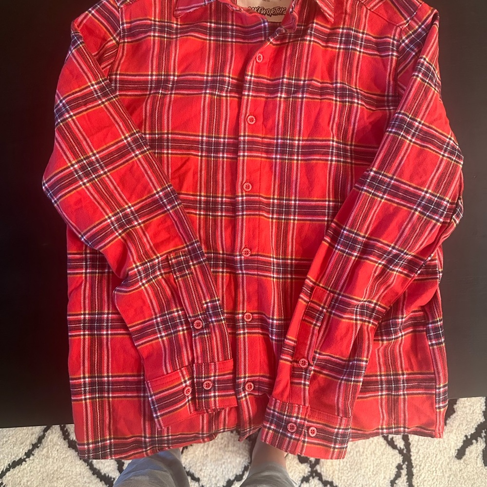 CakeWorthy Minnie Mouse Bow Tie Long Sleeve Flannel